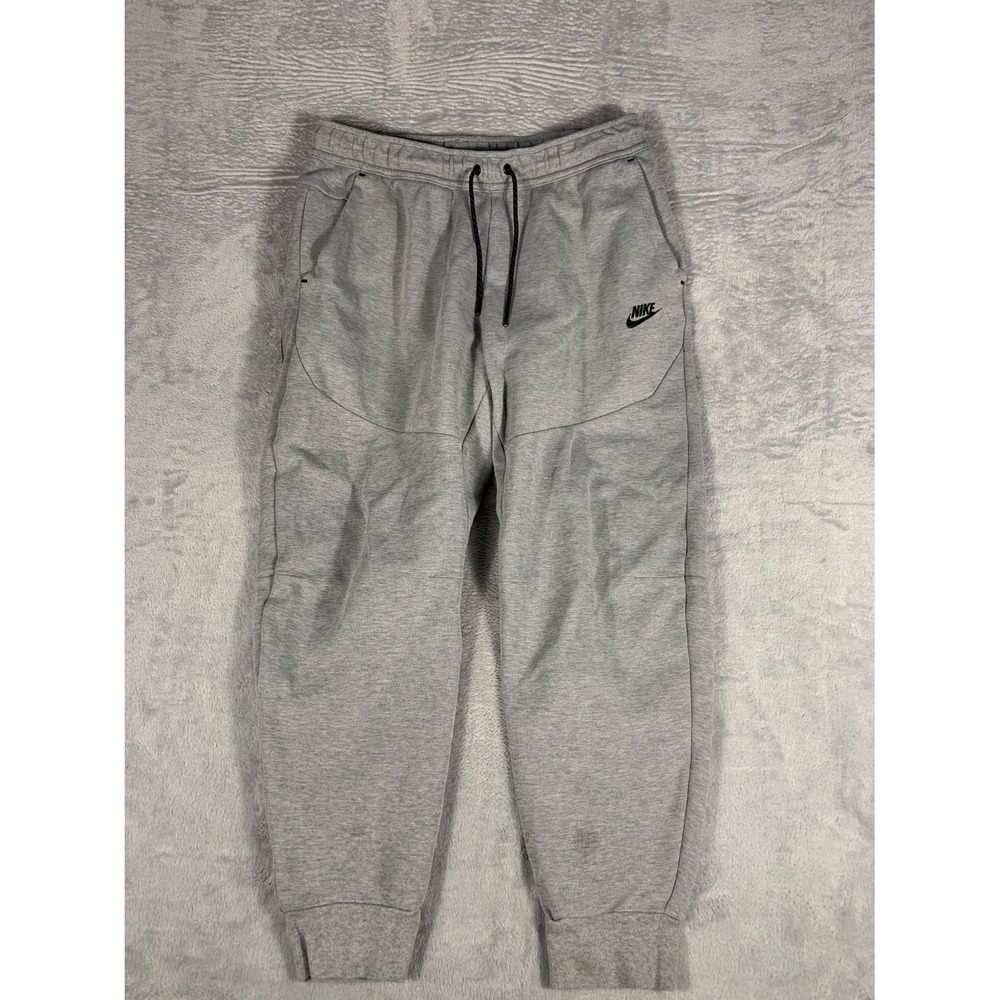 Nike Tech Fleece Men's Pants L Gray Articulated Knee Seams Jogger Size Men